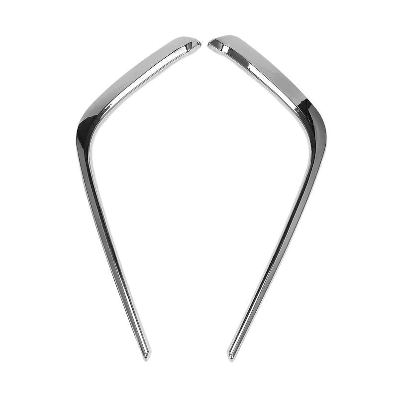 Chrome Fog Lights Eyebrows Cover Trims Wind Knife for 2016-2018 Exterior Car Accessories