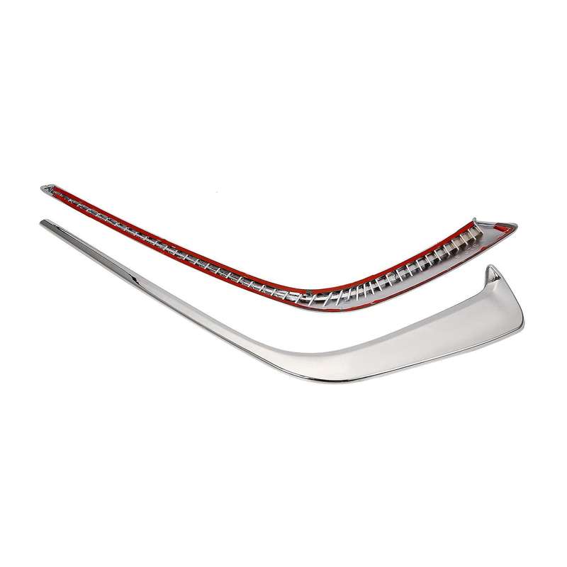 Chrome Fog Lights Eyebrows Cover Trims Wind Knife for 2016-2018 Exterior Car Accessories