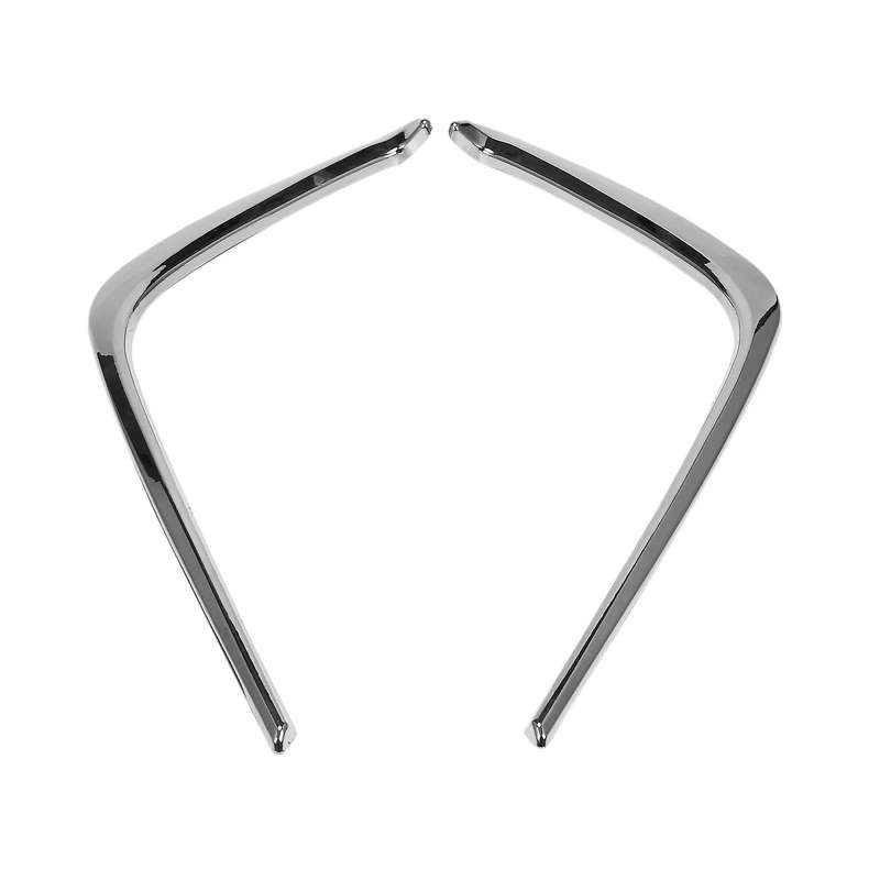 Chrome Fog Lights Eyebrows Cover Trims Wind Knife for 2016-2018 Exterior Car Accessories