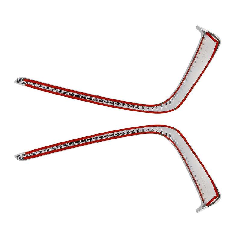 Chrome Fog Lights Eyebrows Cover Trims Wind Knife for 2016-2018 Exterior Car Accessories