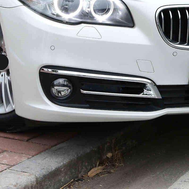 Chrome Front Fog Lamp Frame Decoration Cover Trim Strip Exterior Accessories for 5 Series 520I 528I
