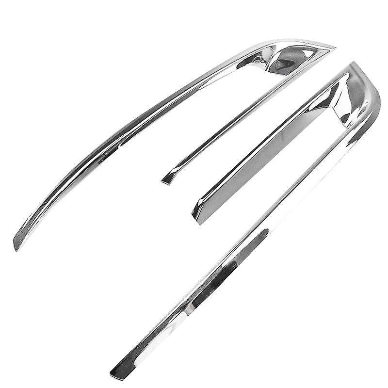 Chrome Front Fog Lamp Frame Decoration Cover Trim Strip Exterior Accessories for 5 Series 520I 528I