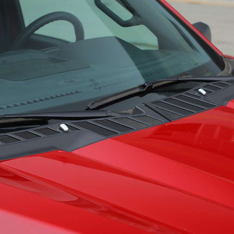 Chrome Front Windshield Wiper Nozzle Decoration Cover Trim
