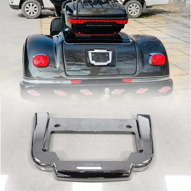 Chrome Rear License Plate Frame Mount Fit for Tri Glide FLHTUTG FLHTCUTG