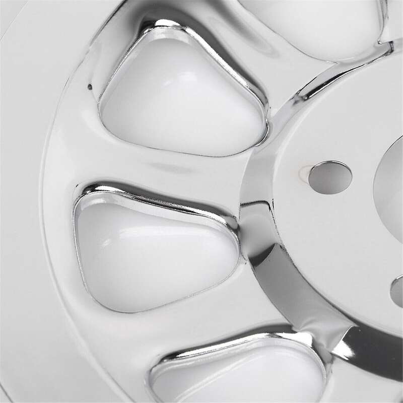 Chrome Outer Rear Pulley Cover Insert for Softail Fat Boy Lo Flstn Fxstc