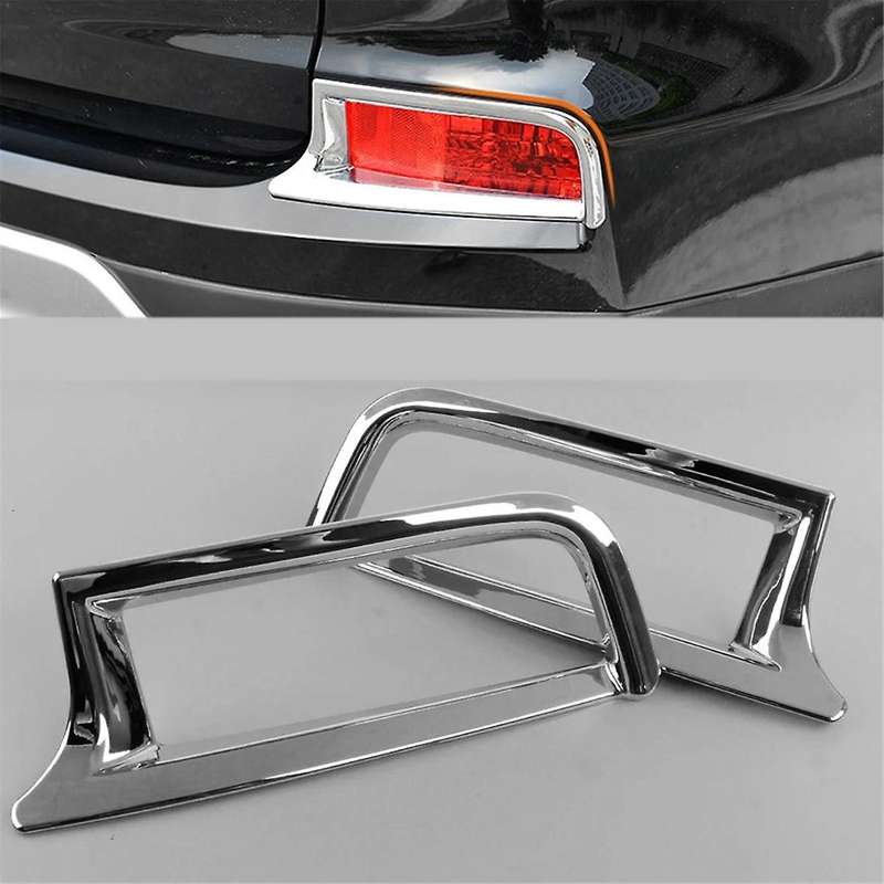 Chrome Rear Tail Fog Lights Lamp Frame Cover Trim for -V 2015 2016