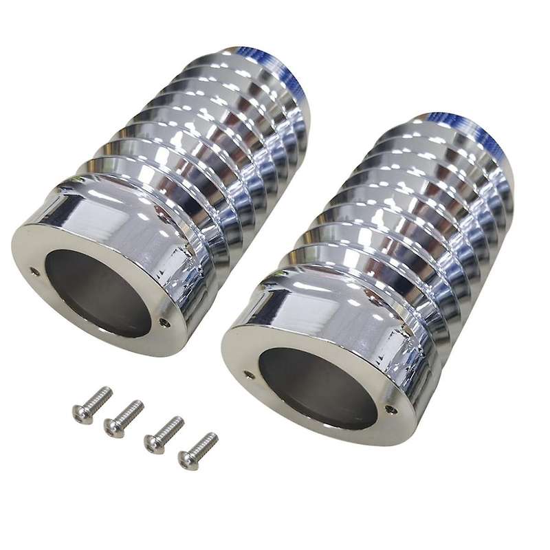 Chrome Retro Fork Boot Slider Covers for Tour Road Street Glide Flhr