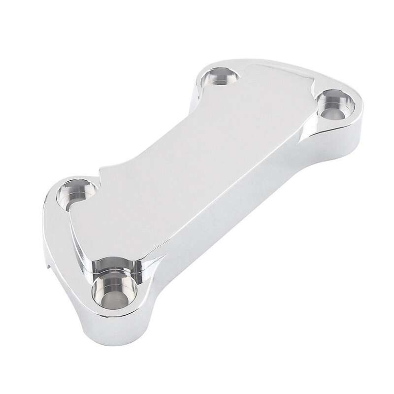 Chrome Silver Handlebar Riser Top Clamp Cover for Sportster 883 1200