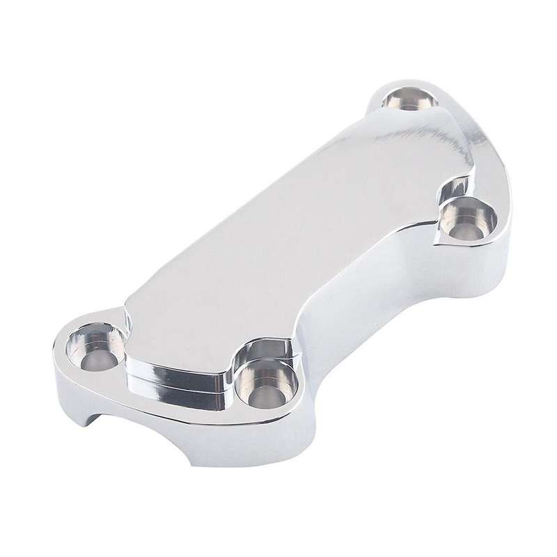 Chrome Silver Handlebar Riser Top Clamp Cover for Sportster 883 1200