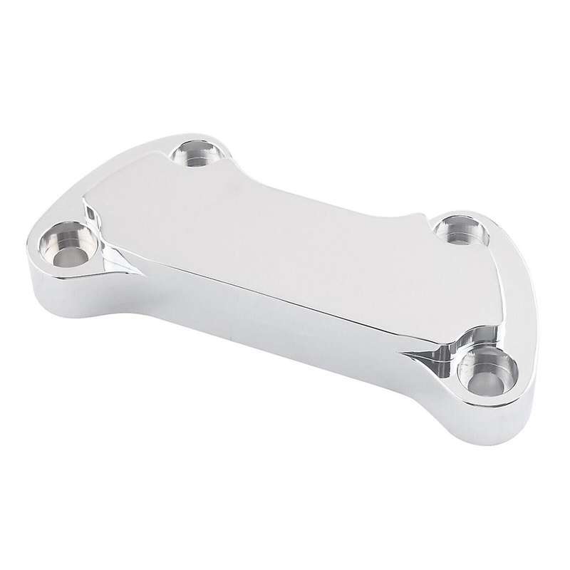 Chrome Silver Handlebar Riser Top Clamp Cover for Sportster 883 1200