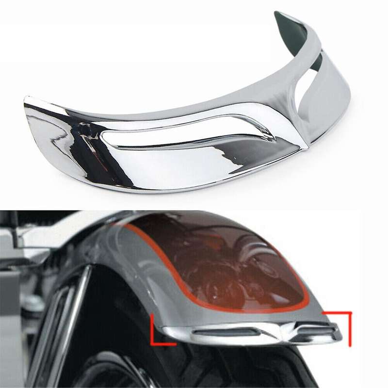 Chrome Rear Tip Trim Shell for Fat Boy FLSTF FLSTFB 2010-2017 Trailing Edge Trim Cover