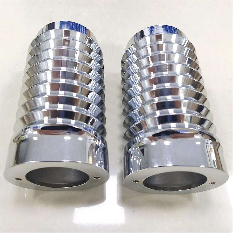Chrome Retro Fork Boot Slider Covers for Tour Road Street Tri Glide Flhr