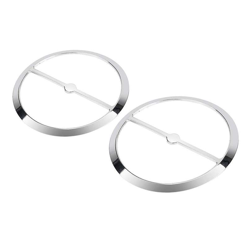 Chrome Speaker Trim Rings Grill Cover for Glide Ultra FLHTCUTG 2014+