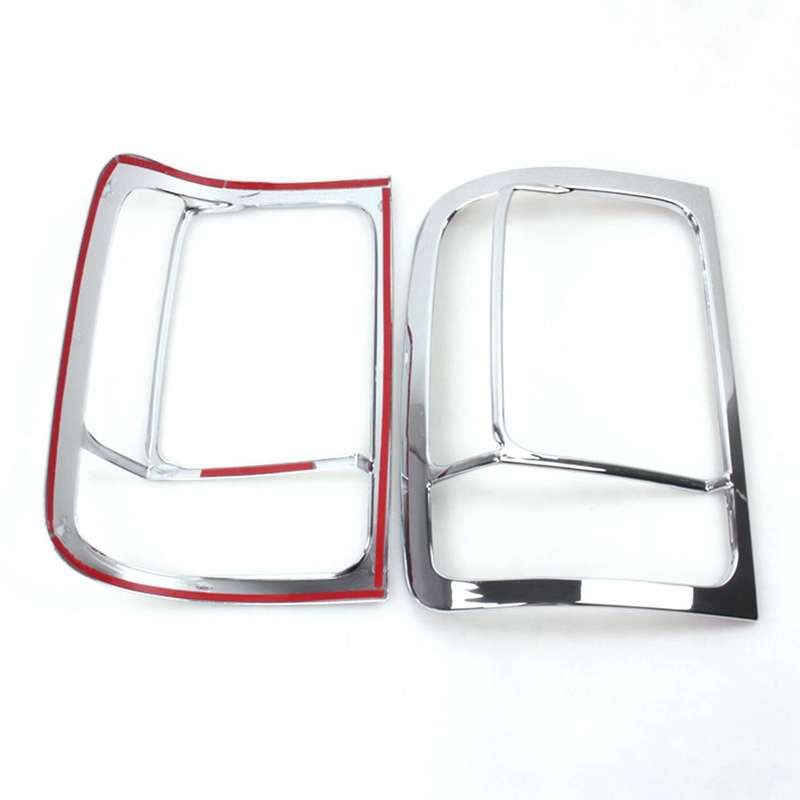 Chrome Taillight Cover Light Frame Lamp Panel Overlay for 2012 Accessories