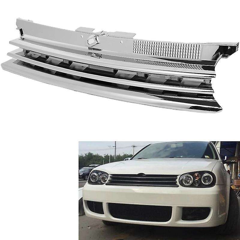 Chromed Car Grill Front Hood Grille for GOLF 4 MK4 R32 1999-2005 1J0 853 655 G