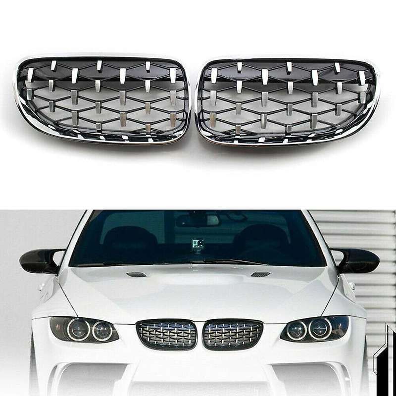 ChromeDiamond Style Car Front Kidney Grilles Grill for - 3 Series E92 E93 2010-2015 Car Racing Grill