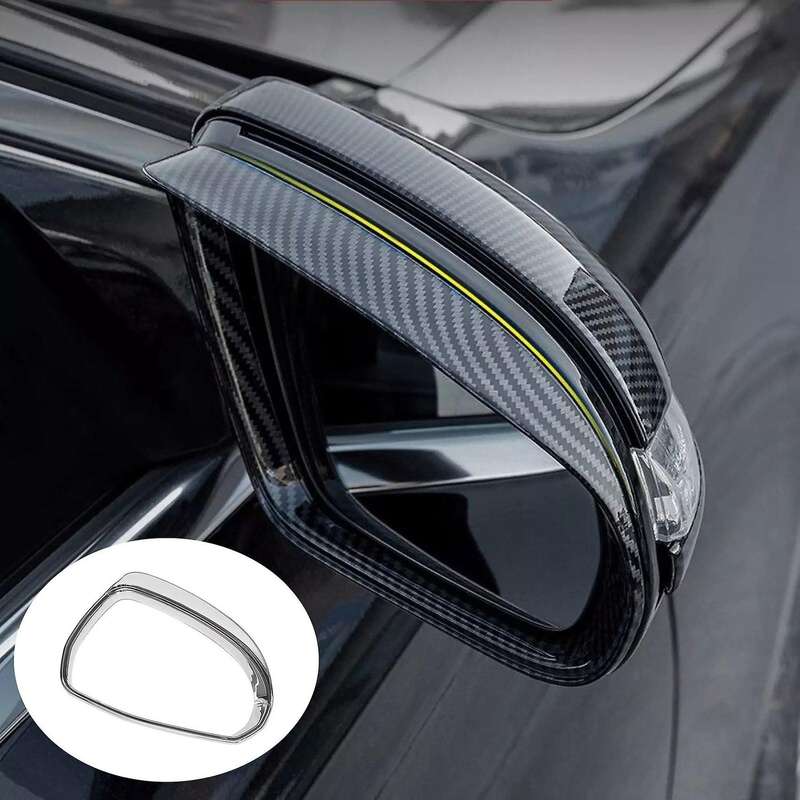 Chrome-Plated Car Side Rearview Mirror Rain Eyebrow Covers Trim for C-Class W206 2022 LHD