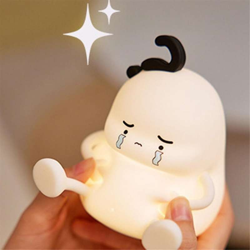 Chubby Silicone Nightlight Bedroom Desktop Ornaments Gift Atmosphere Silicone Pat Lamp