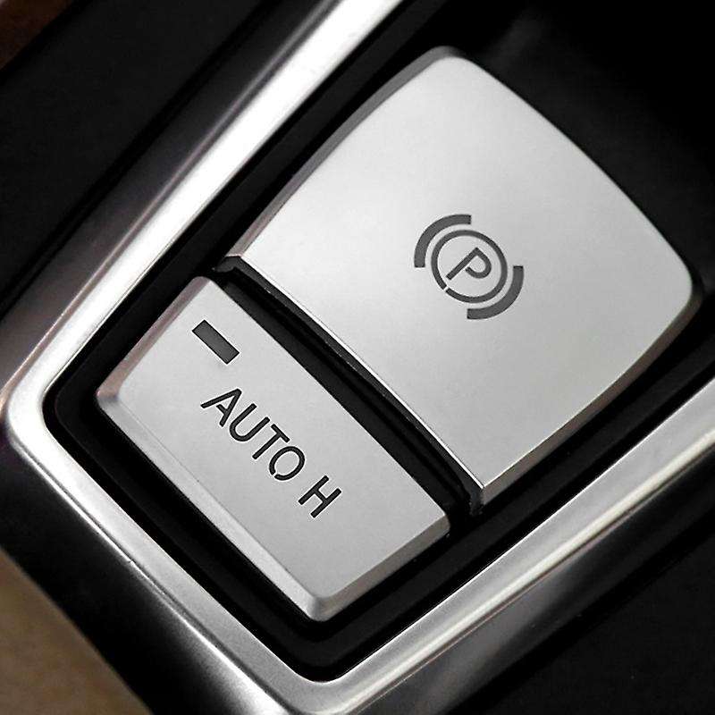 Chromed Switch Button Cover Stickers Parking Brake Handbrake for X5 X6 2008-2013