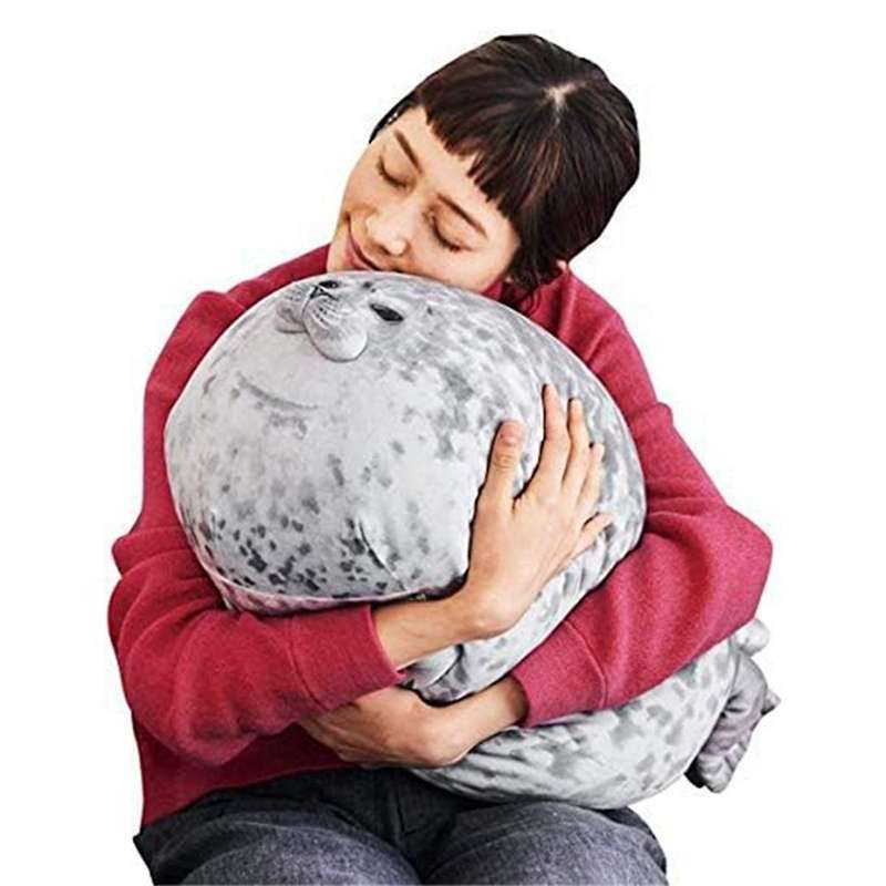 Chubby Blob Seal Pillow,stuffed Cotton Plush Animal Toy Cute Ocean Fun-stuff