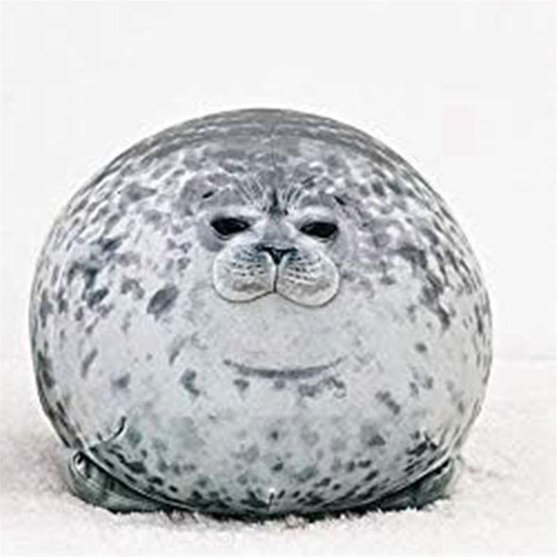 Chubby Blob Seal Pillow,stuffed Cotton Plush Animal Toy Cute Ocean Fun-stuff