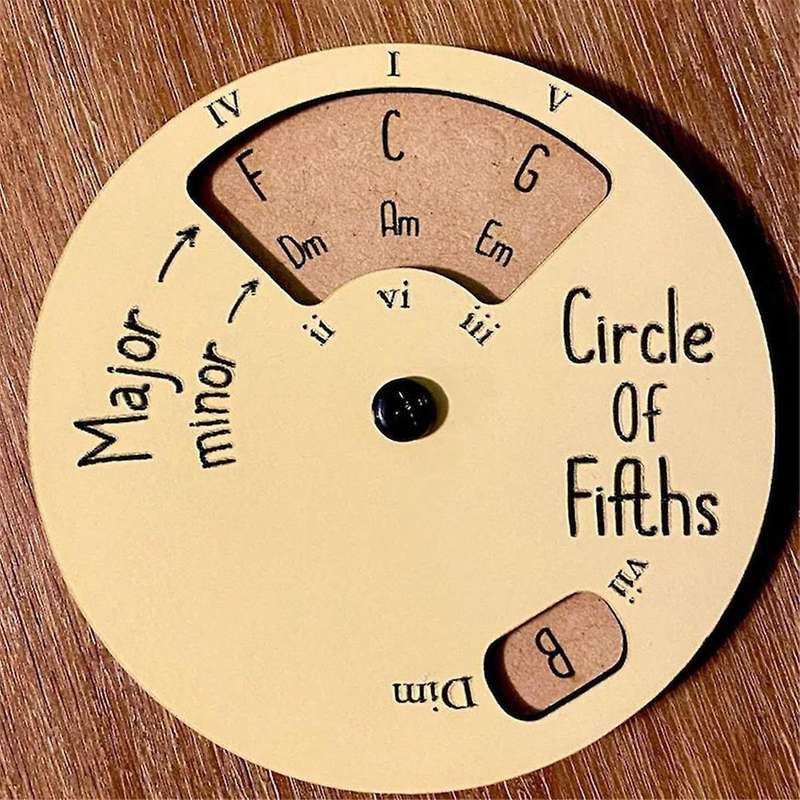 Circle Of Fifths Wheel,wooden Melody Tool,precision Musical Instruments,guitar Learning and Educati