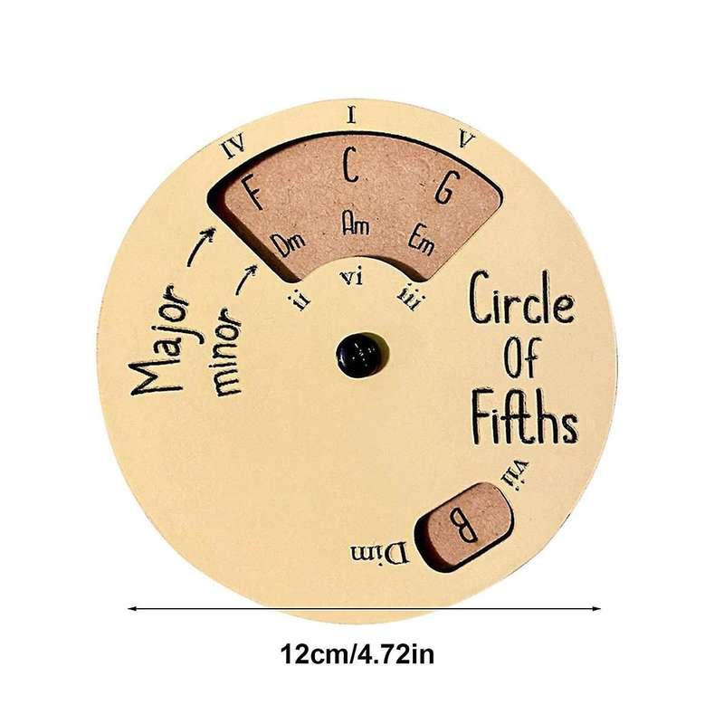 Circle Of Fifths Wheel,wooden Melody Tool,precision Musical Instruments,guitar Learning and Educati