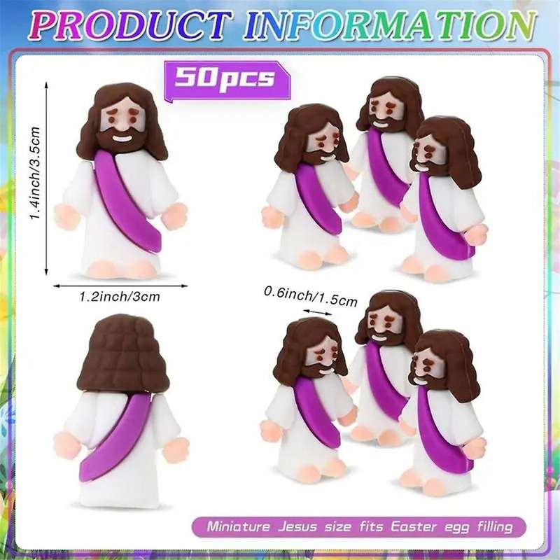 Classic Christ Jesus Doll Cute Mini Jesus Figurines for Easter Easter Jesus Toys Sunday School Craft