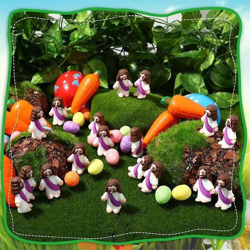 Classic Christ Jesus Doll Cute Mini Jesus Figurines for Easter Easter Jesus Toys Sunday School Craft