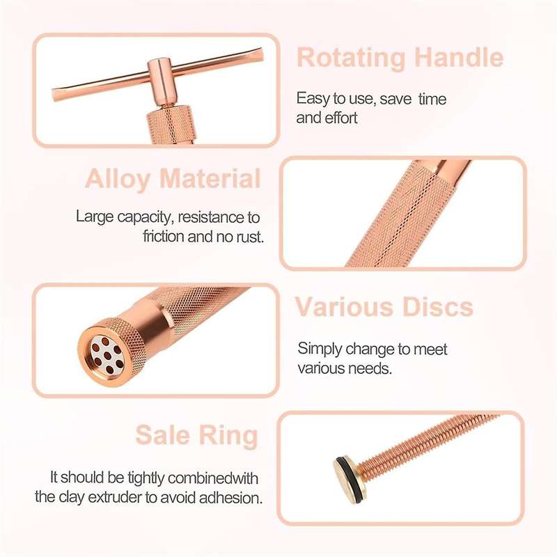 Clay Extruder,Fondant Extruder Stainless Steel Clay Extruder with 20 Discs,Sugar Paste Extrude Cake