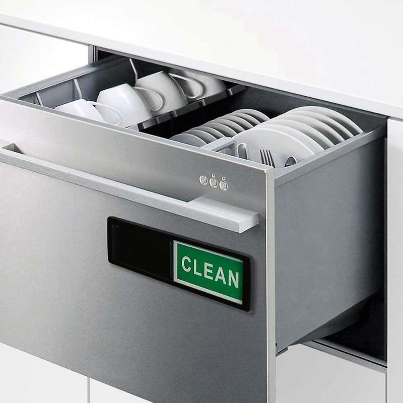 Clean Dirty Dishwasher Magnet - Easy to Read Non-Scratch Magnetic Indicator Sign Kitchen Organizatio