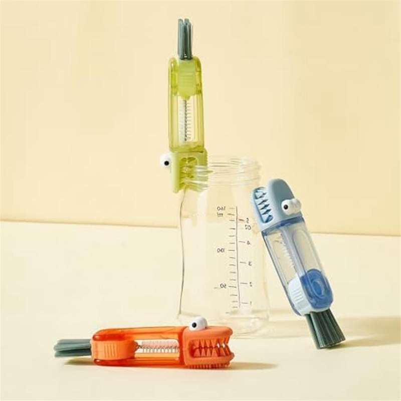 Cleaning Brush Set, Mutipurpose Silicone Bottle Cup-Holder Cleaner, Multifunctional Home Kitchen Cle
