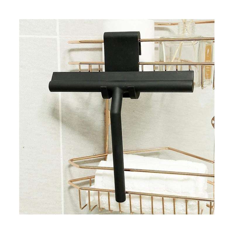 Cleaner for Glass Door Shower Wall Scraper with Silicone Holder Bathroom Mirror Wiper Scraper Glass