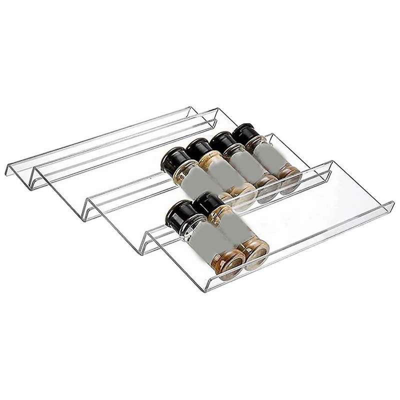 Clear Acrylic Spice Drawer Organizer,seasoning Jars Drawers Insert,kitchen Spice Rack Tray for Drawe
