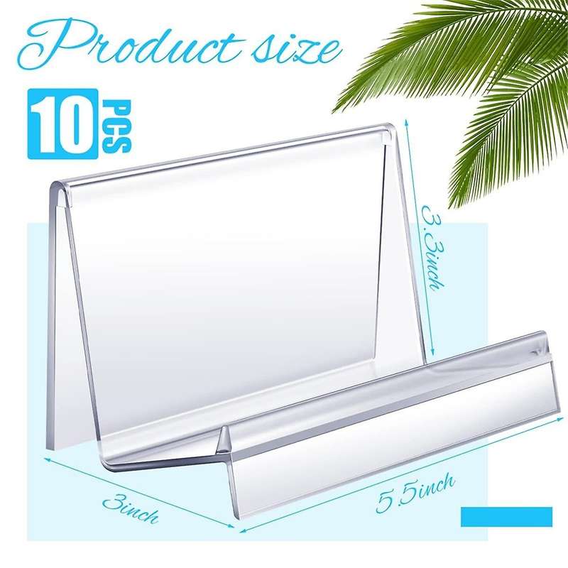 Clear Acrylic Purse Display Stand Wallet Stand Glasses Holder and Card Holder Clutcher Organizer for