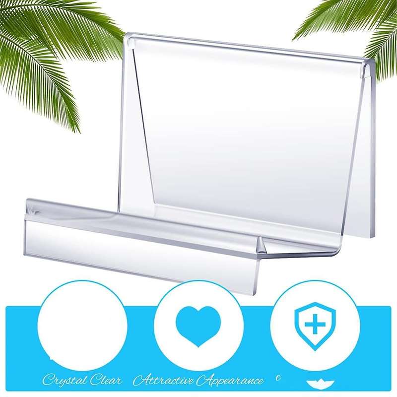 Clear Acrylic Purse Display Stand Wallet Stand Glasses Holder and Card Holder Clutcher Organizer for