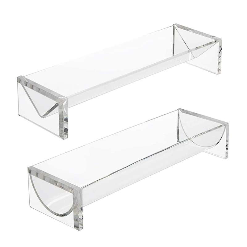 Clear Cracker Serving Tray, Transparent Macaron Display Tray, Rectangular Cracker Holder for Serving