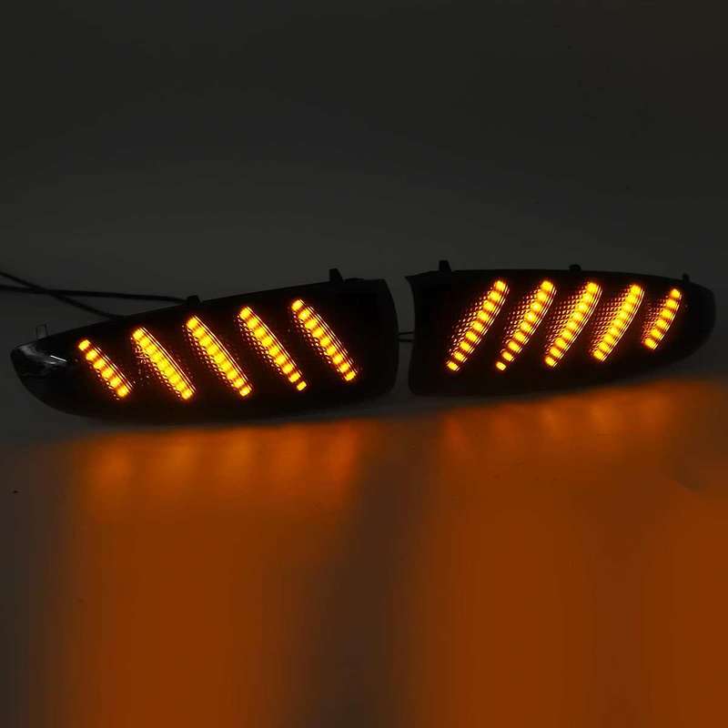 Clear Car LED Side Rearview Mirror Light Turn Signal Indicator Lights for Super Duty F250 F350 F450