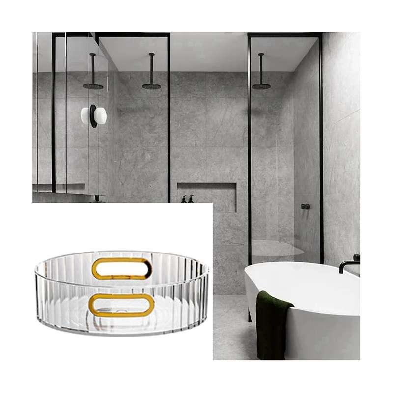 Clear Organizer for Spices, 360 Rotating Turntable Organization & Storage Container Bins for Cabin