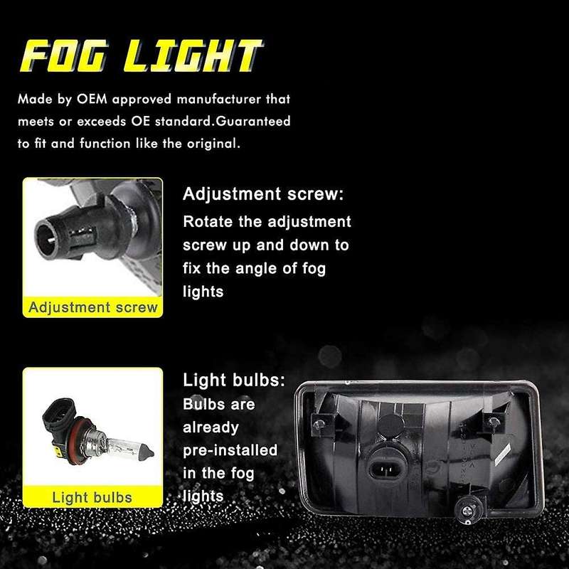 Clear Lens Driving Fog Lights Lamps for 25883245 GM2593160