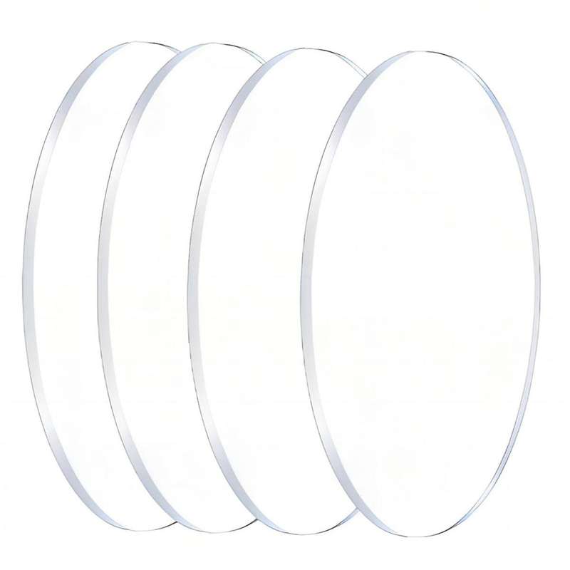 Clear Round Acrylic Sheets 8 Inch Diameter 1/8inch Thick Plexiglass Circles for Signs, Printing, Cak