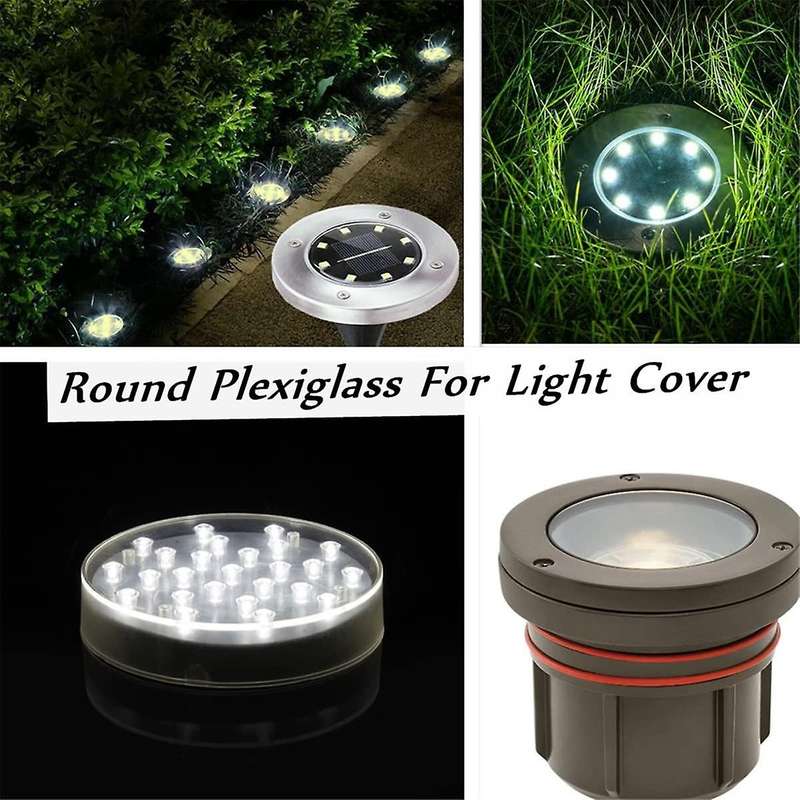 Clear Round Acrylic Sheets 8 Inch Diameter 1/8inch Thick Plexiglass Circles for Signs, Printing, Cak