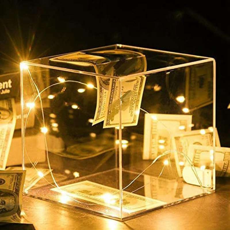 Clear Piggys Bank 15cm Acrylic Money Bank Acrylic Bank Box Reusable Transparent Piggys Bank Box Del