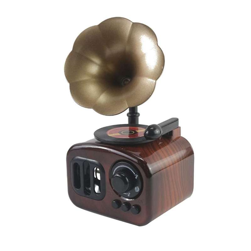 Clockwork Music Box,phonograph Vintage Retro Classical Gramophone Musical Box,table Desk Decoration
