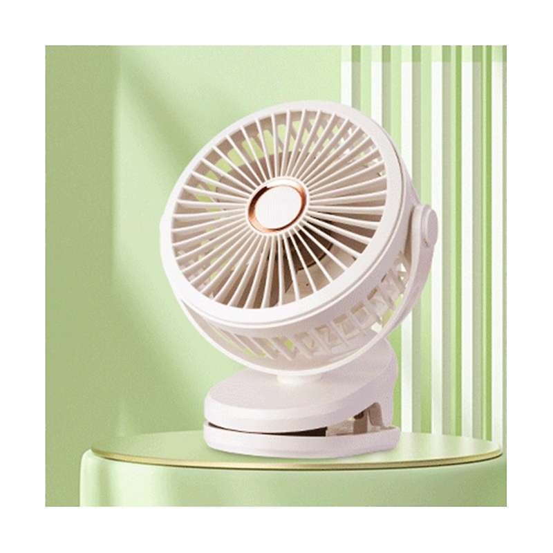 Clip Fan Usb Charging Small Fan Portable Mute Bedroom Office Table Shaking Head Mini