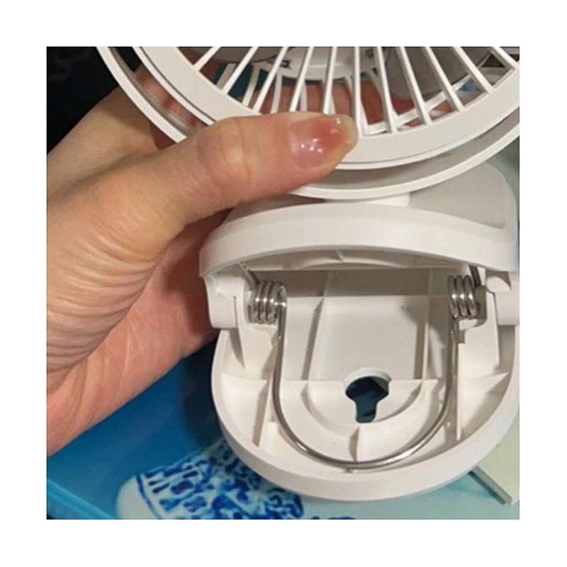 Clip Fan Usb Charging Small Fan Portable Mute Bedroom Office Table Shaking Head Mini