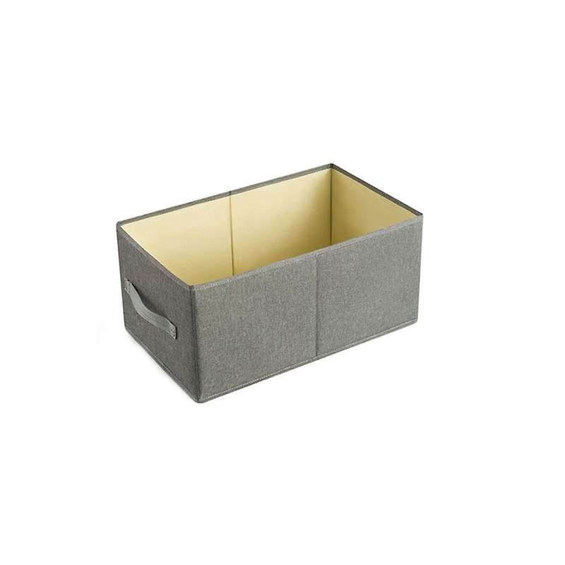 Clothes Storage Box Fabric No Cover Drawer Wardrobe Folding Cotton Linen Finishing Box Dormitory Ho
