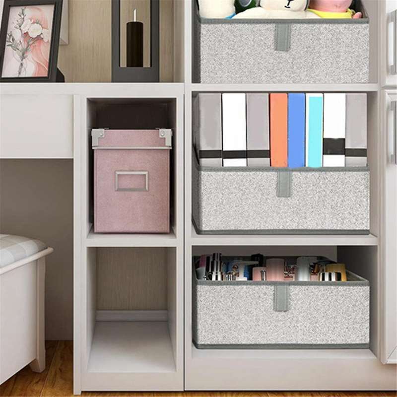 Closet Storage Bins for Shelves, Shelf Baskets for Organization, Closet Organizers and Storage
