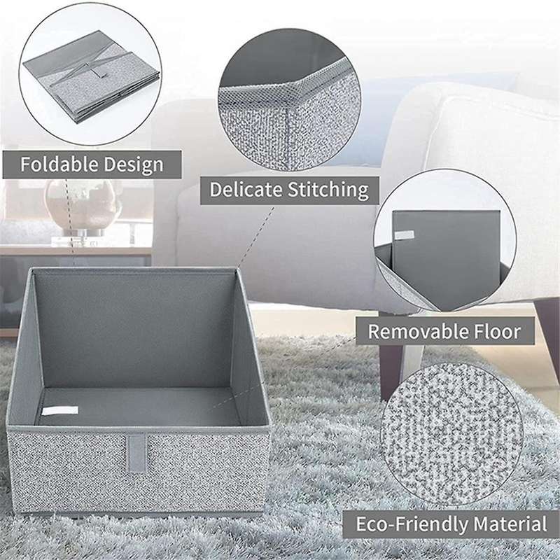Closet Storage Bins for Shelves, Shelf Baskets for Organization, Closet Organizers and Storage
