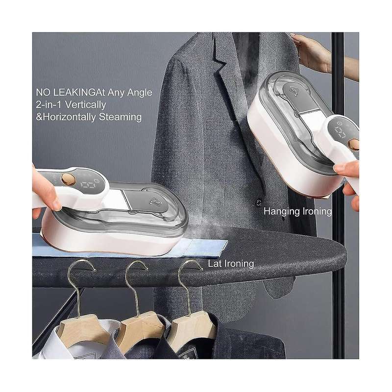 Clothes Steamer, Steam Iron, Portable Handheld Garment Steamer Dry and Wet,1200w Fast Heat-up Mini T